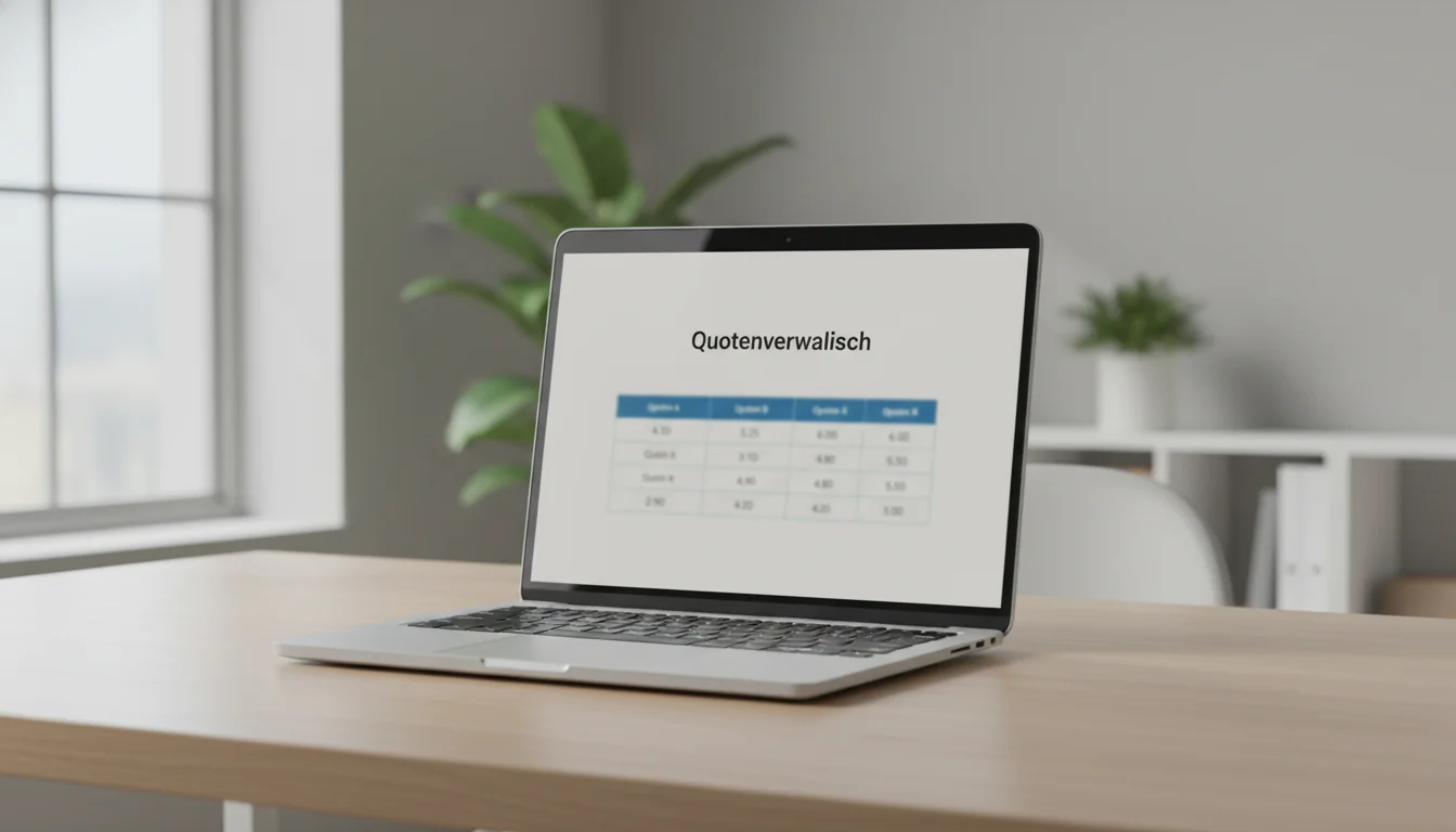 Champions League Quotenvergleich verschiedener Buchmacher auf Bildschirm